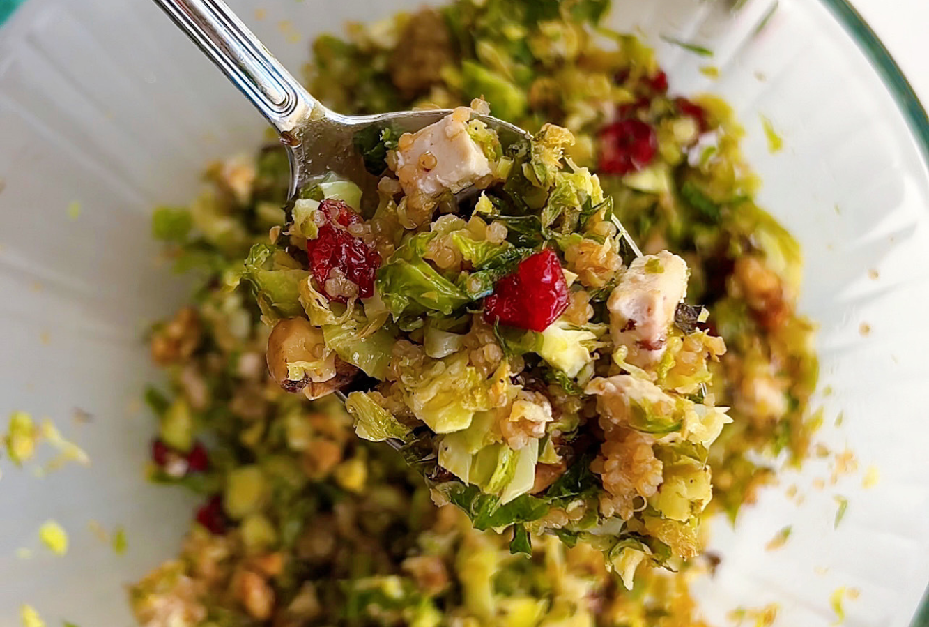 Brussels Sprout & Cranberry Baked Salad