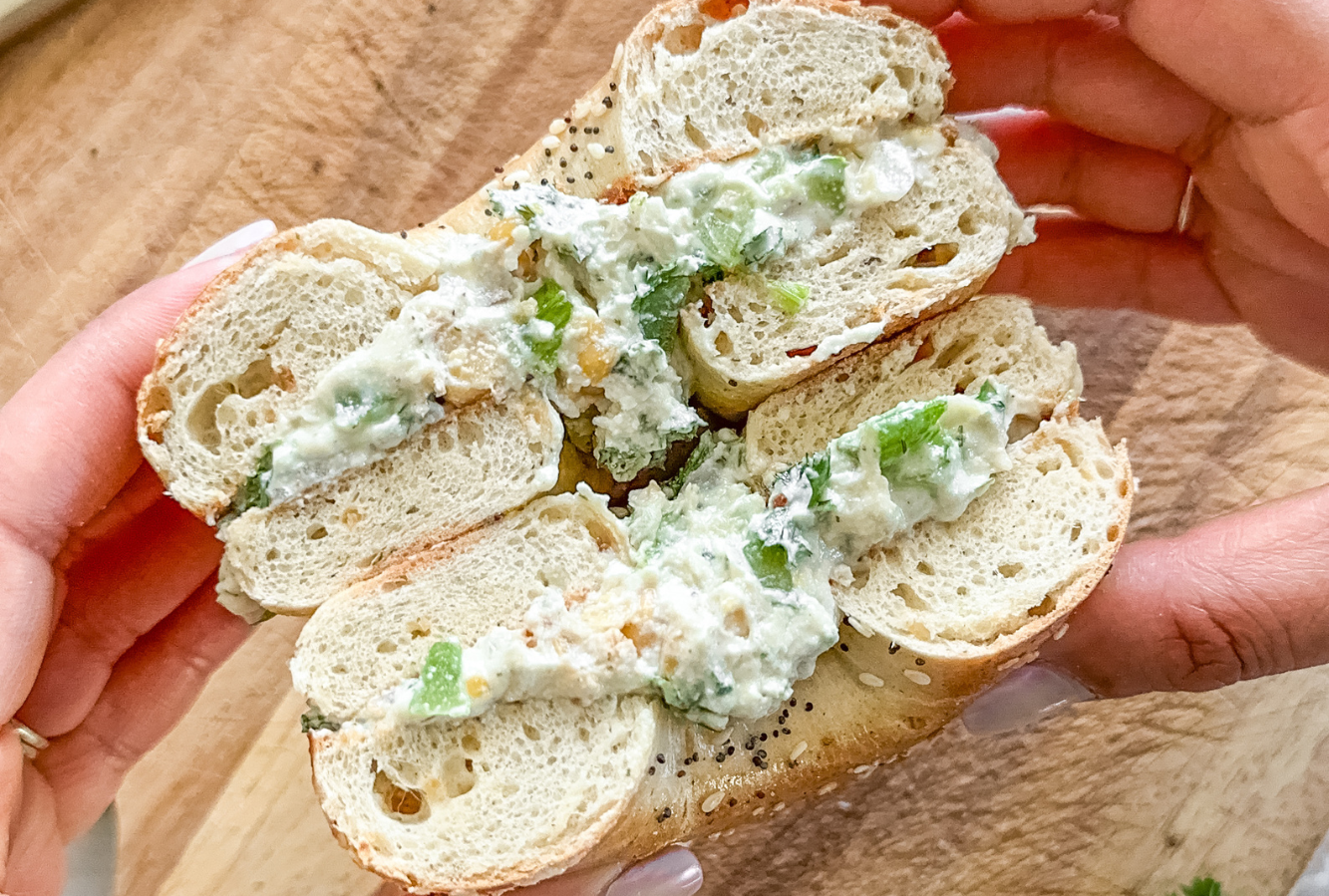 Chopped Lemon Dill Bagel Sandwich