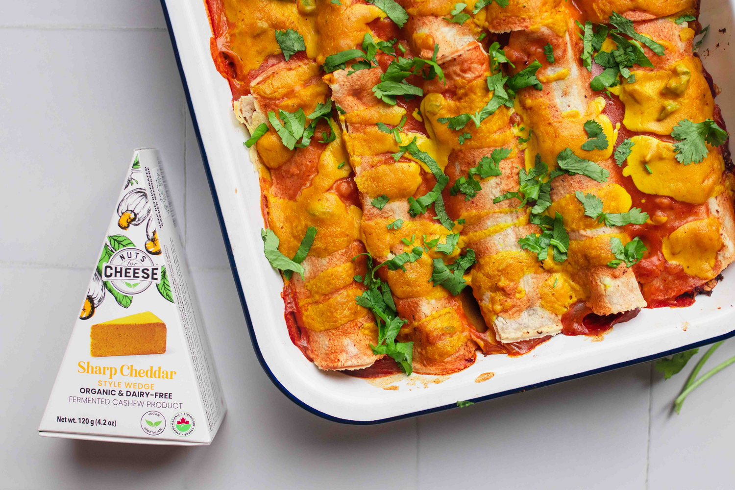 Cheesy Vegan Enchiladas