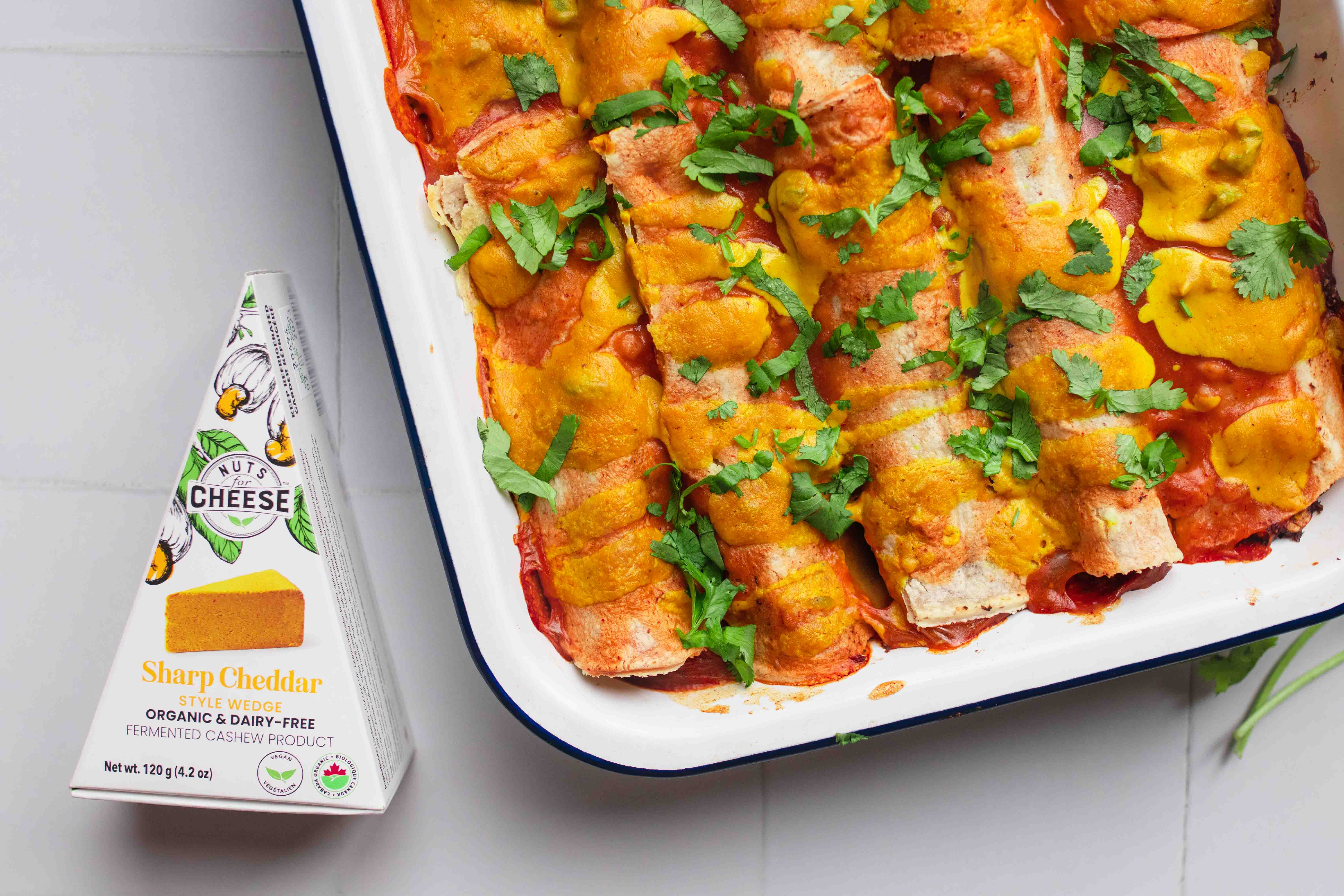 Cheesy Vegan Enchiladas