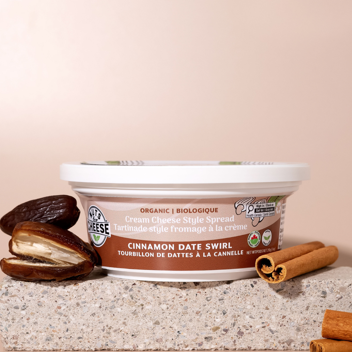 Cinnamon Date Swirl with dates and cinnamon stick