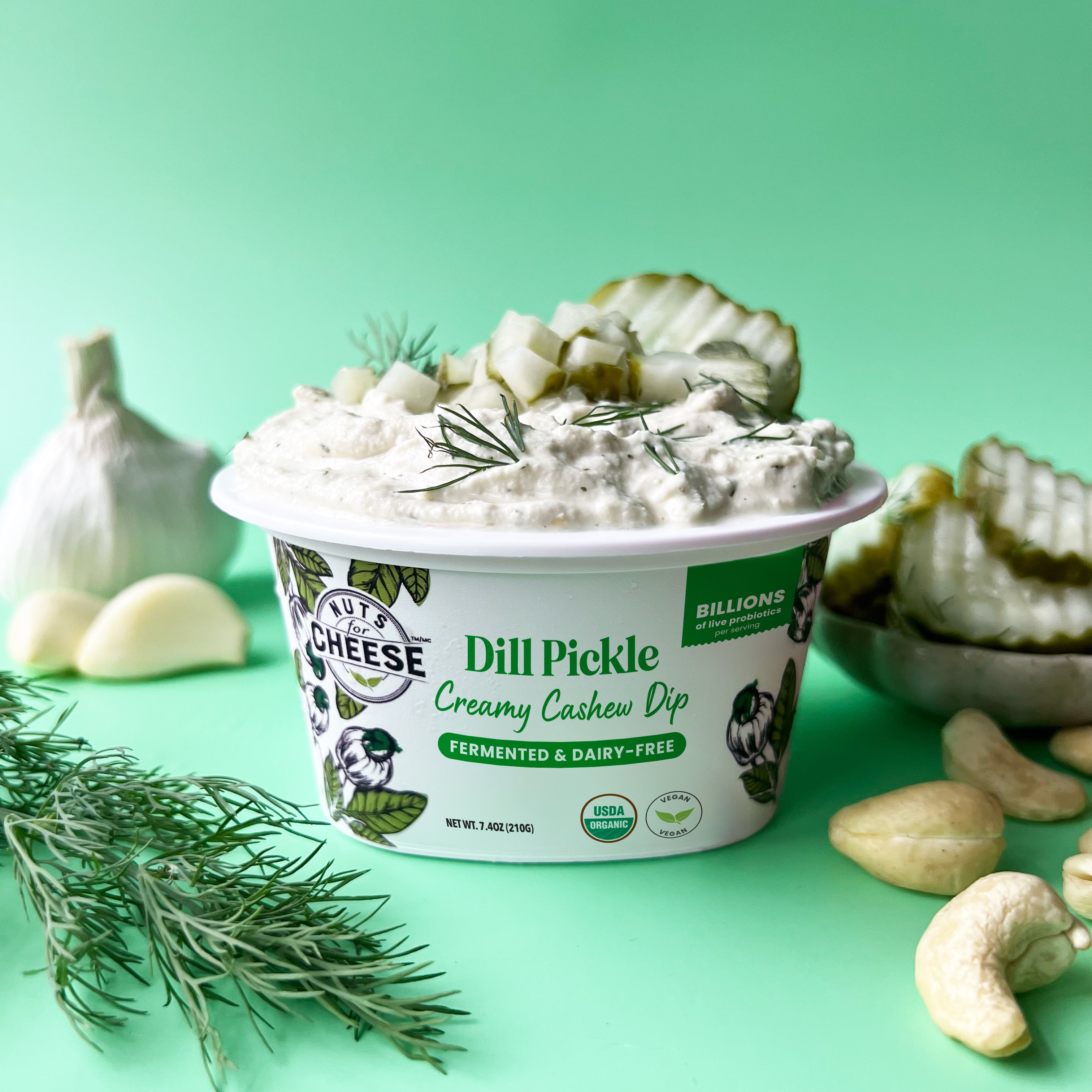 Trempette crémeuse à l'aneth et aux noix de cajou