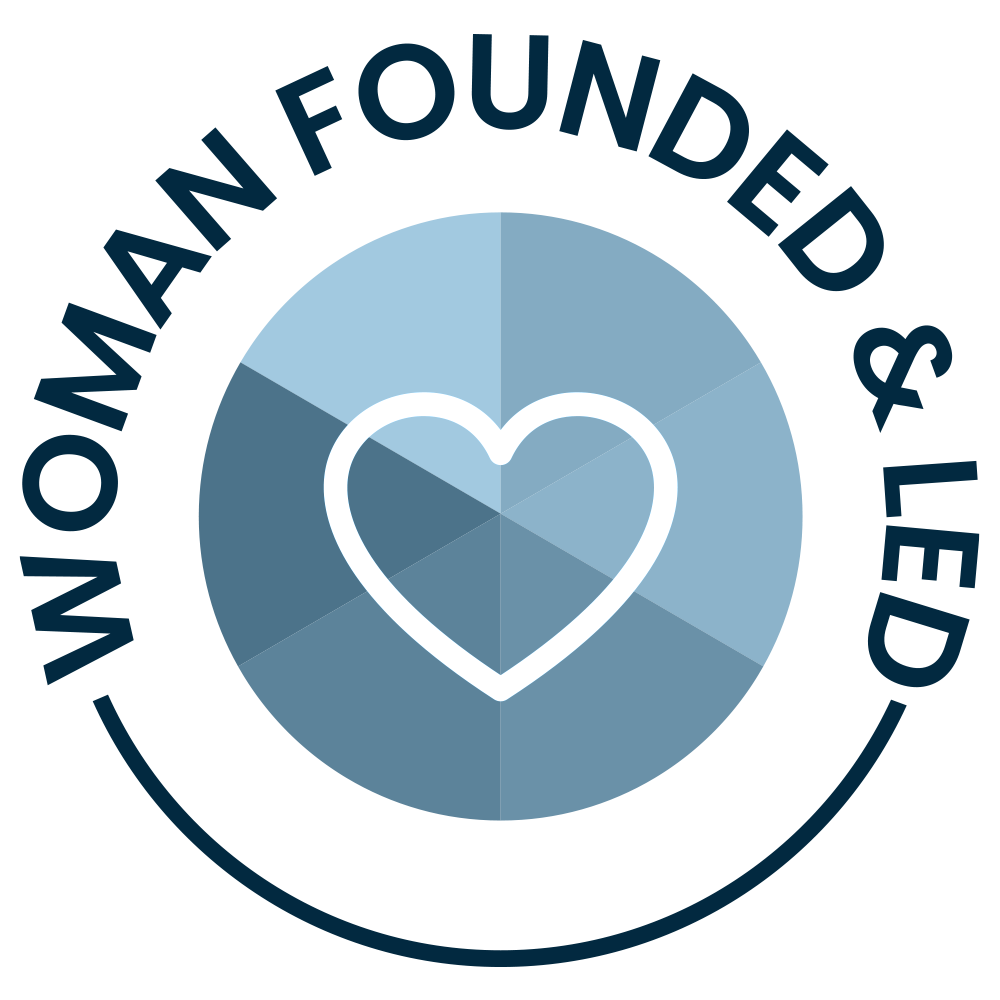 Woman founded and led company logo