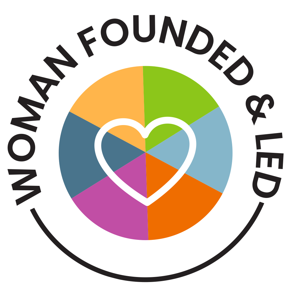 Woman founded and led logo