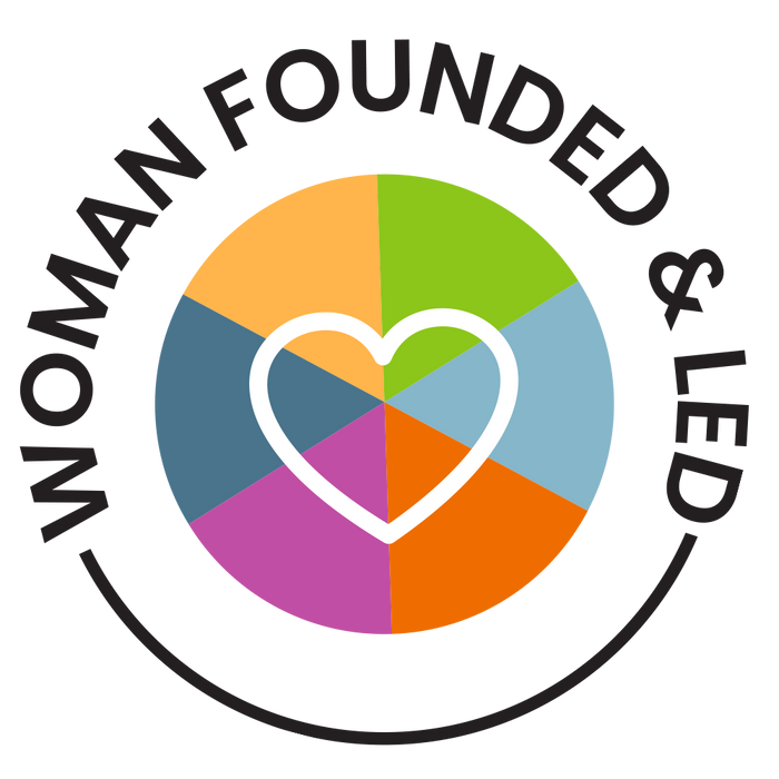 Woman founded and led logo