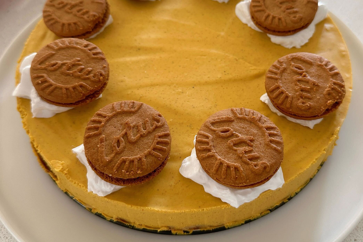 Gâteau au fromage sans cuisson à la citrouille et aux épices