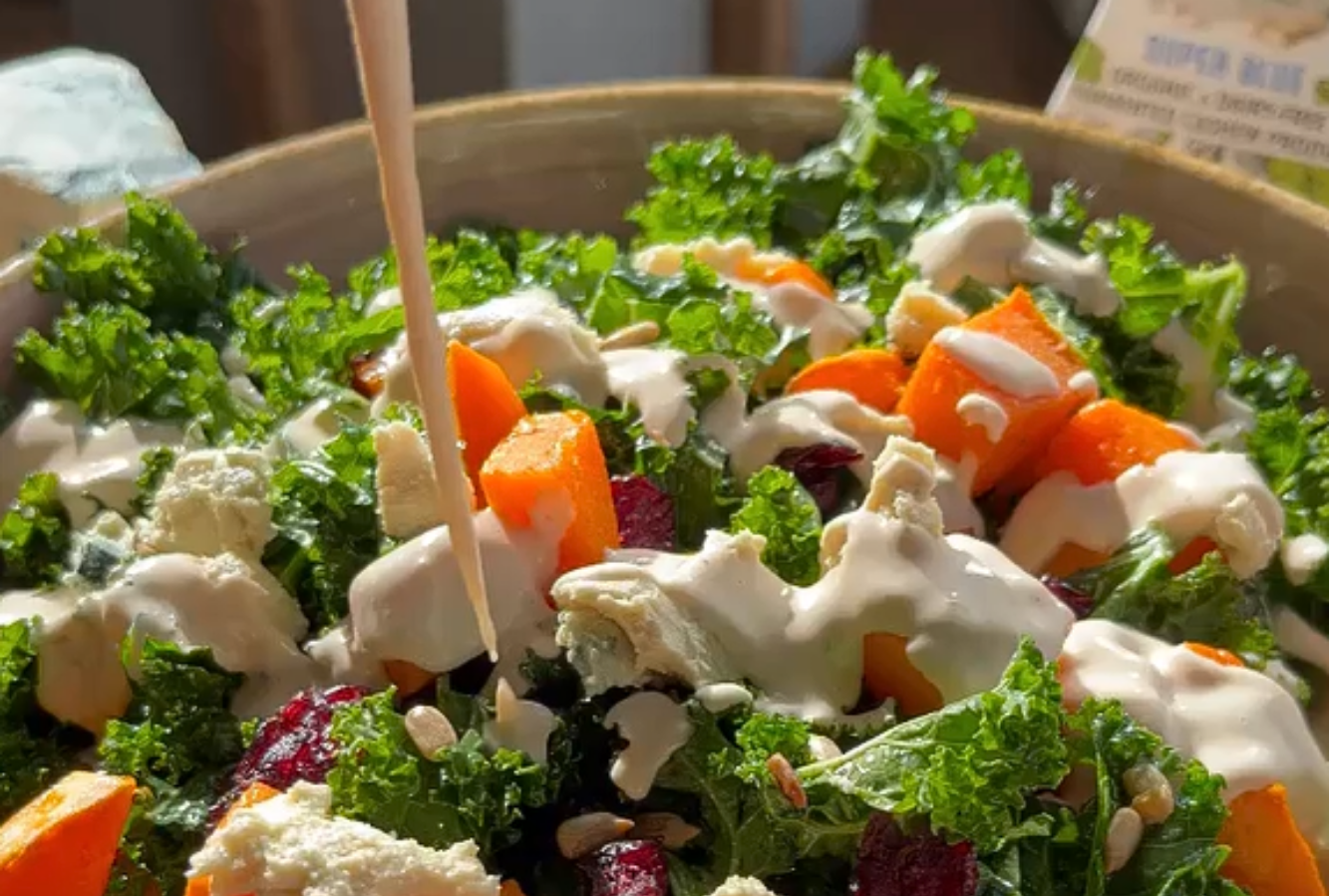 Salade tiède de farro et de légumes grillés