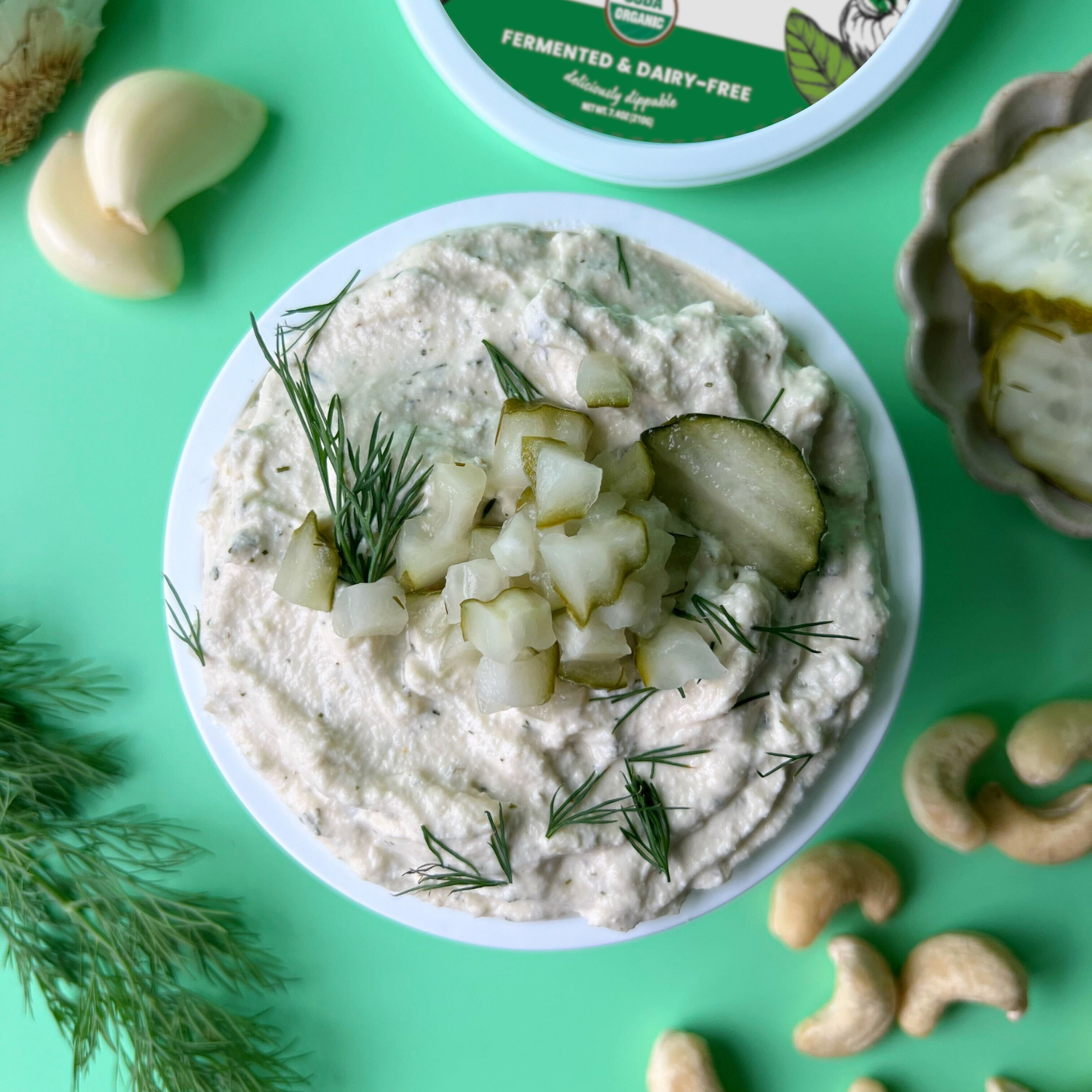 Dill Pickle Creamy Cashew Dip