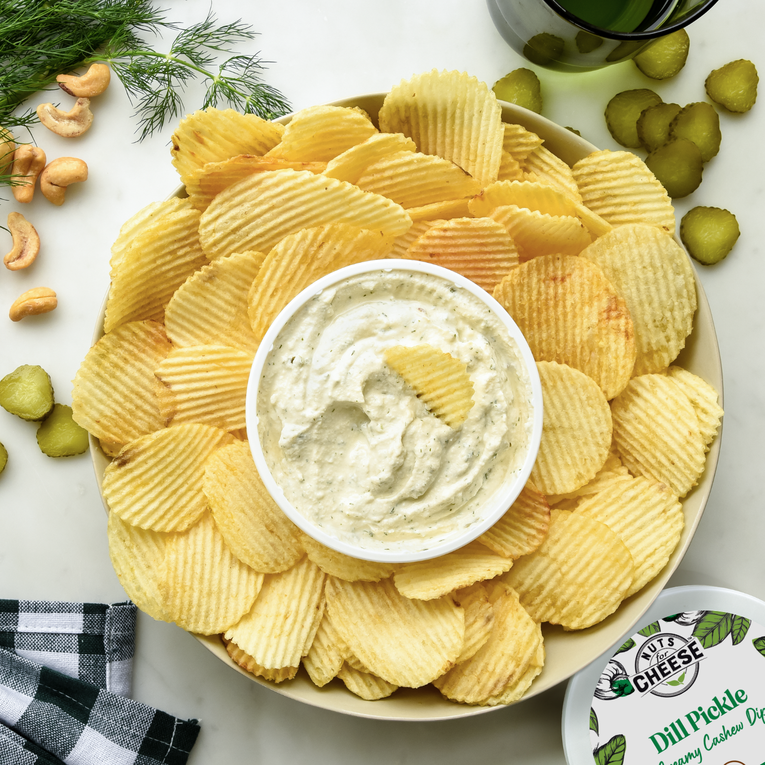 Dill Pickle Creamy Cashew Dip