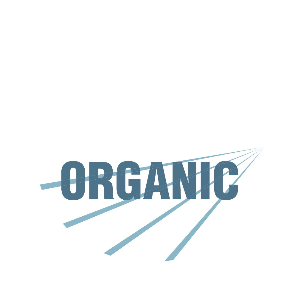 White and blue USDA Organic logo