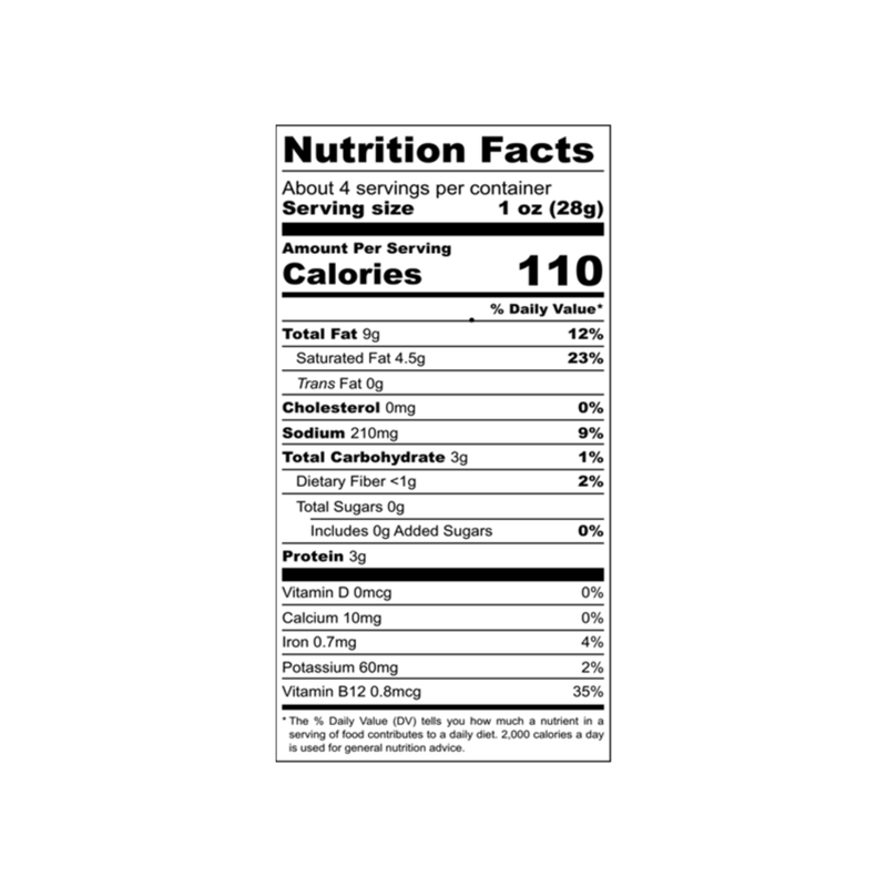 a close-up of a nutrition label